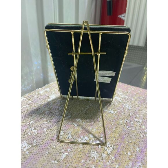 Mcm brewster home gold wire floating glass picture frame home decor minimilist - Picture 3 of 8